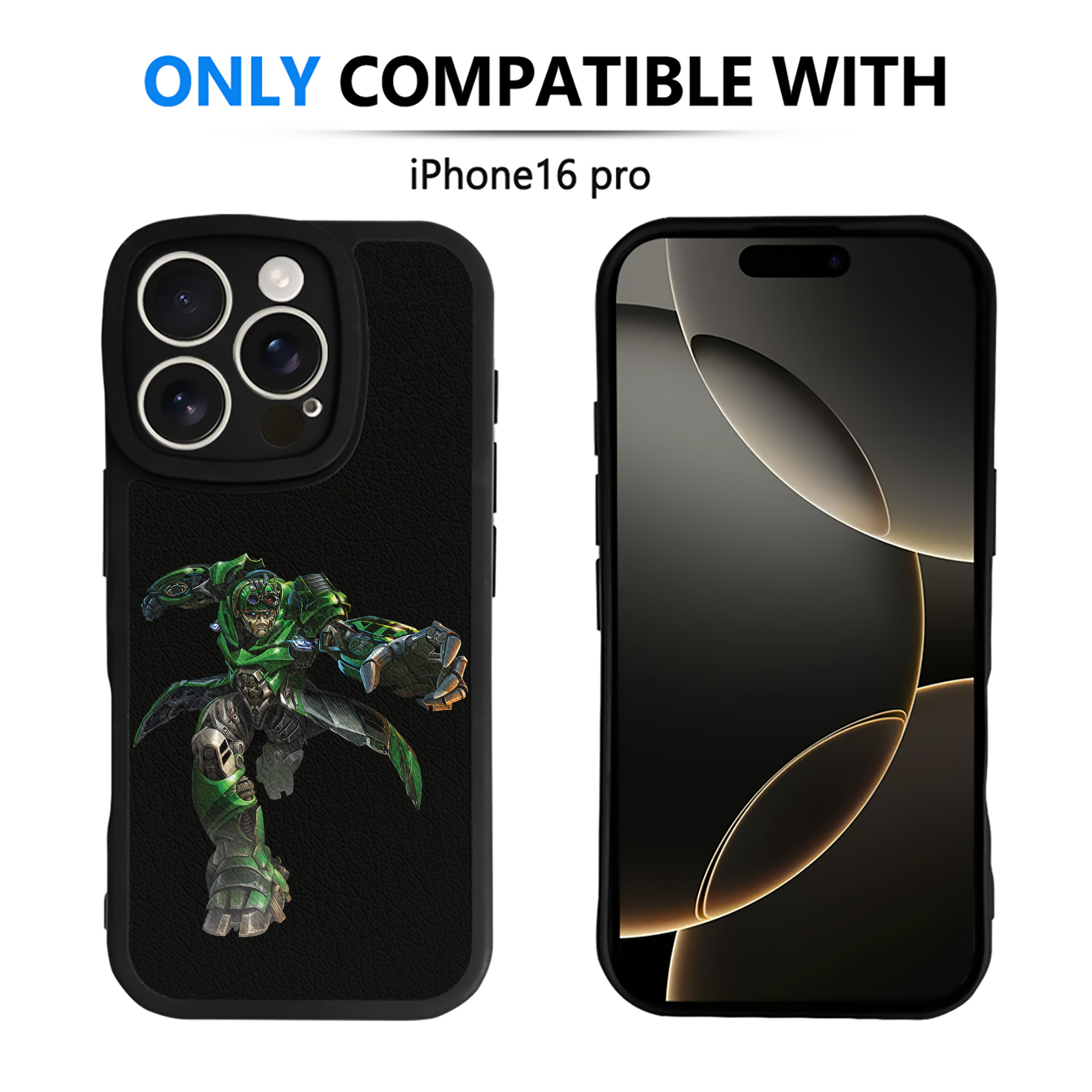 （画像用） Transformers トランスフォーマー 【iPhone 16シリーズ対応】シリコンスマホケース（レザー調） 材質：シリコン